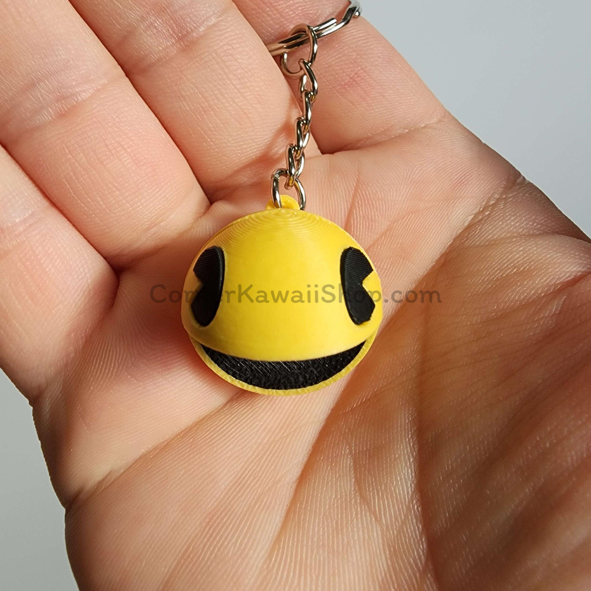 Pac-Man Keychain – Classic Arcade Fidget with Movable Jaw