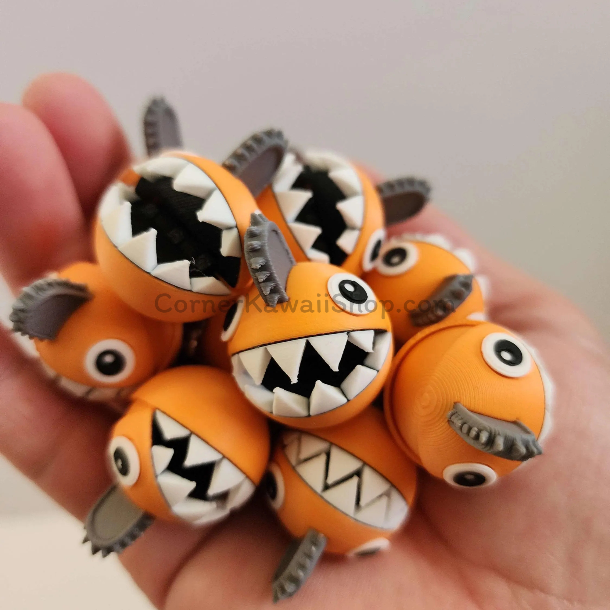 Pochita Chainsaw Man Fidget Keychain Moveable Mouth.