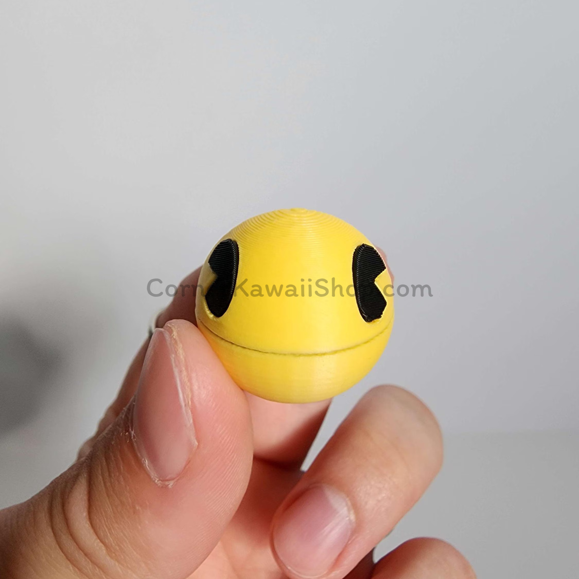 Pac-Man Keychain – Classic Arcade Fidget with Movable Jaw