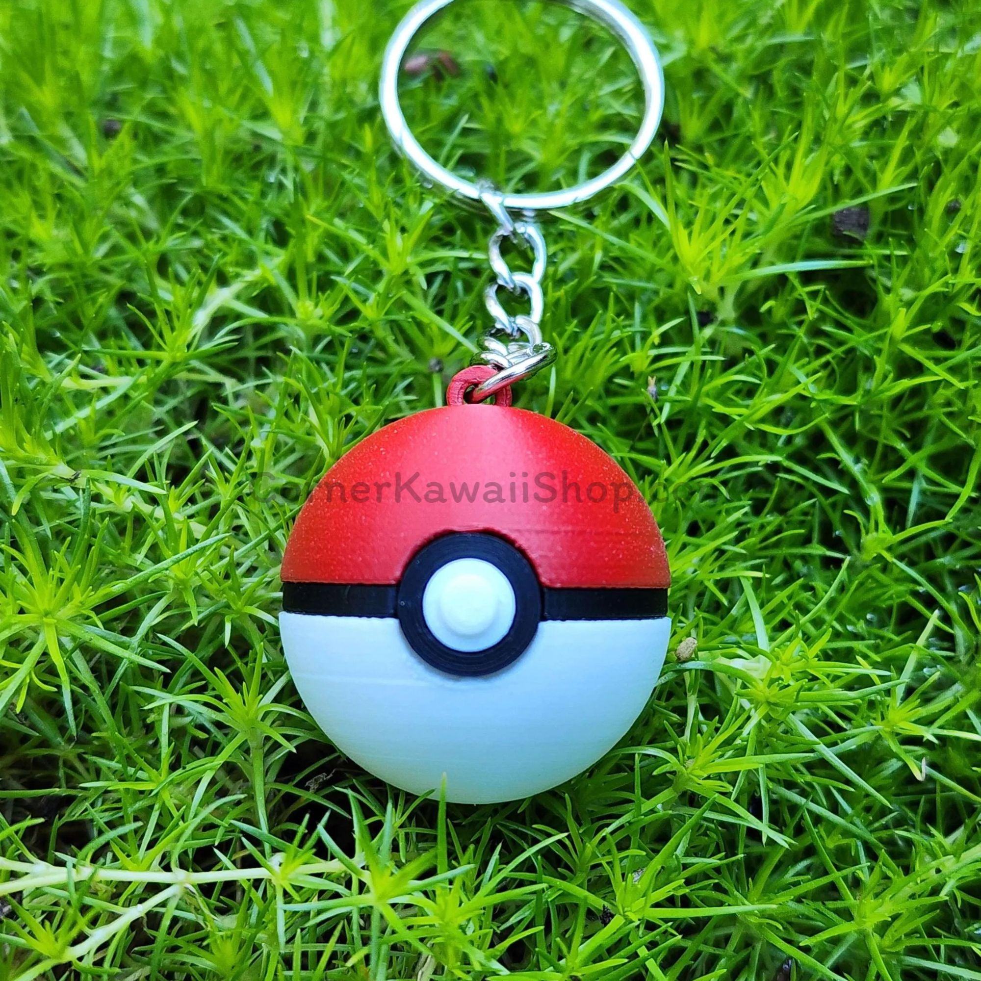 3D Poké Ball Keychain - 1 Inch