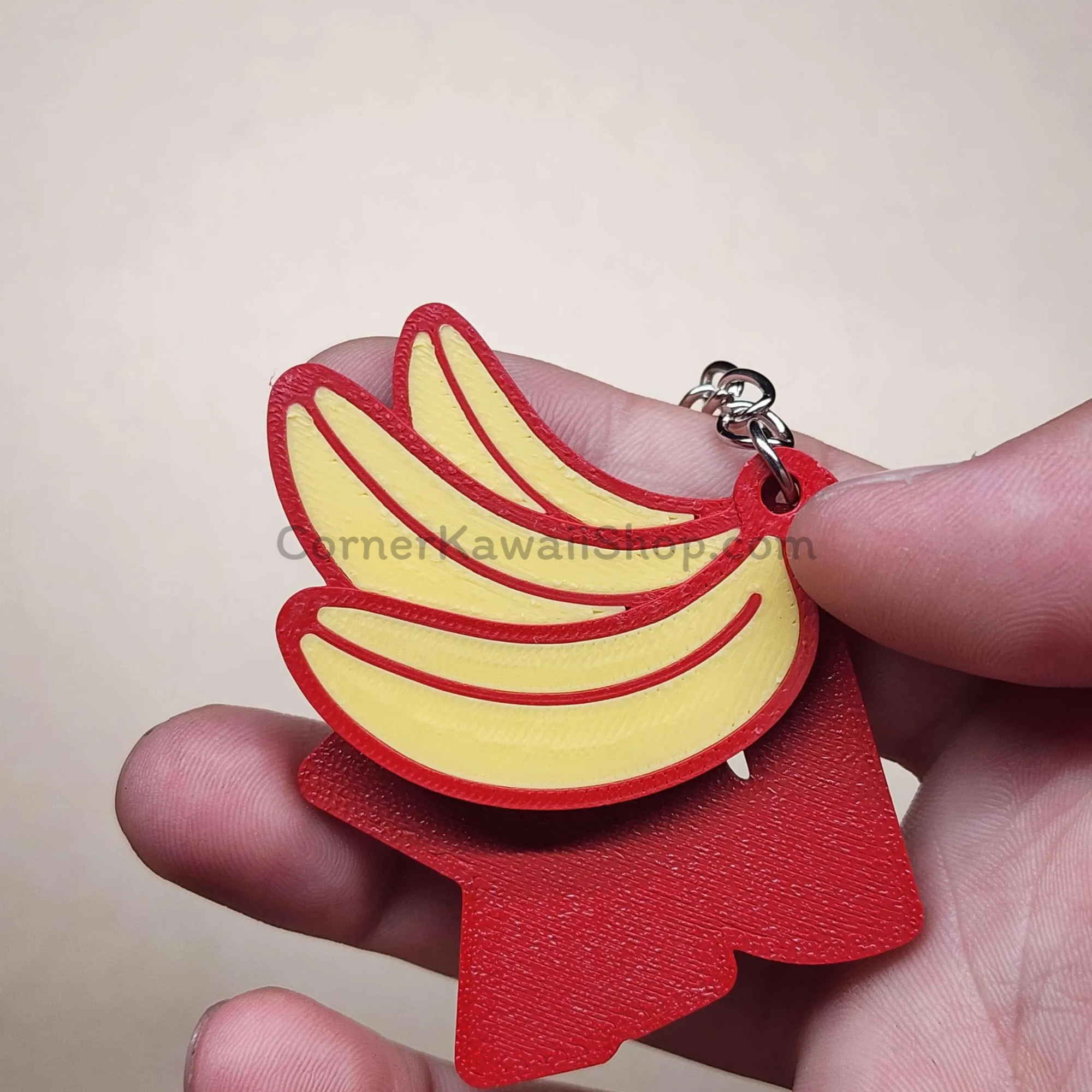 Donkey Kong Double Keychain - DK Initials & Banana Bunch.