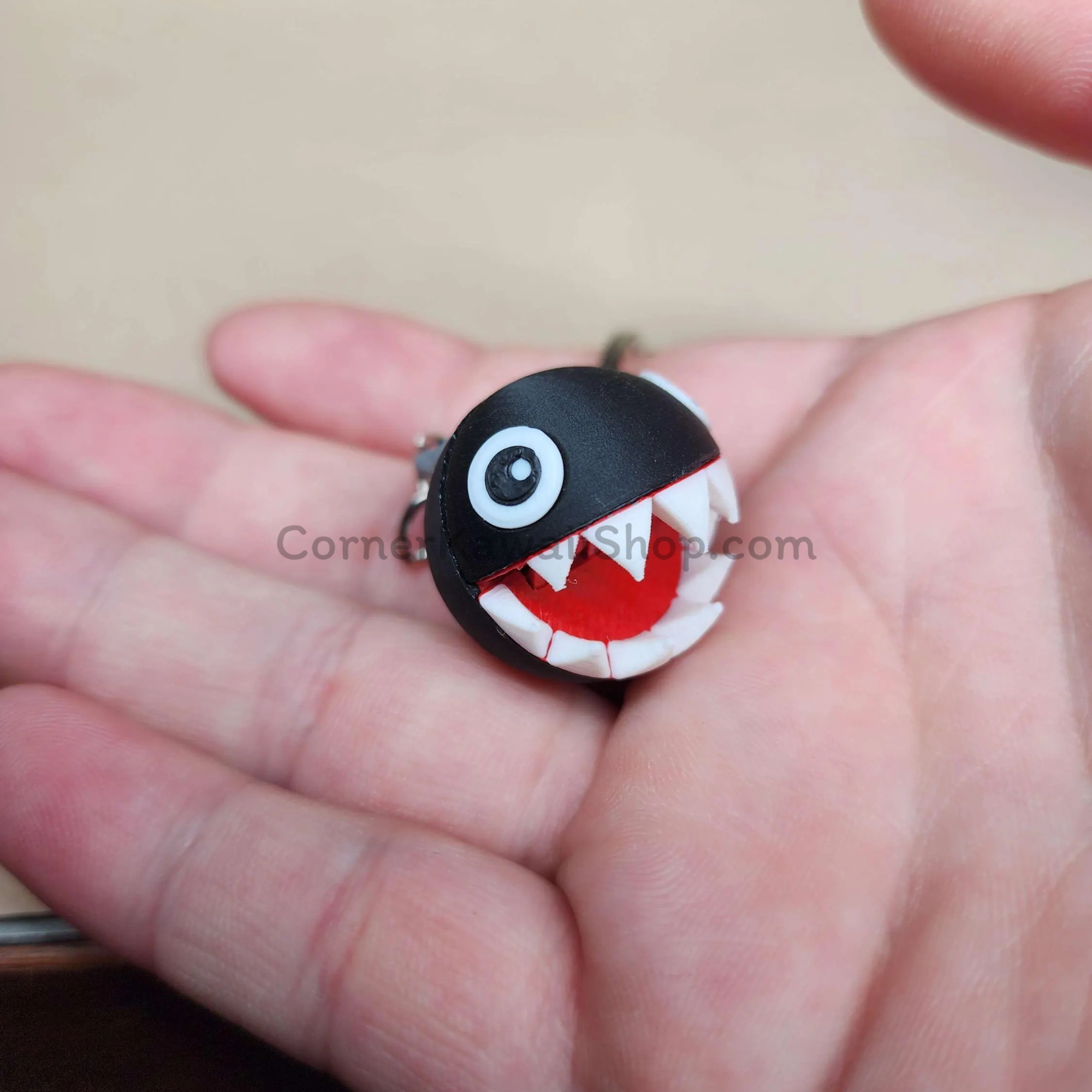 Chain Chomp Fidget Keychain  With  Moveable Mouth.