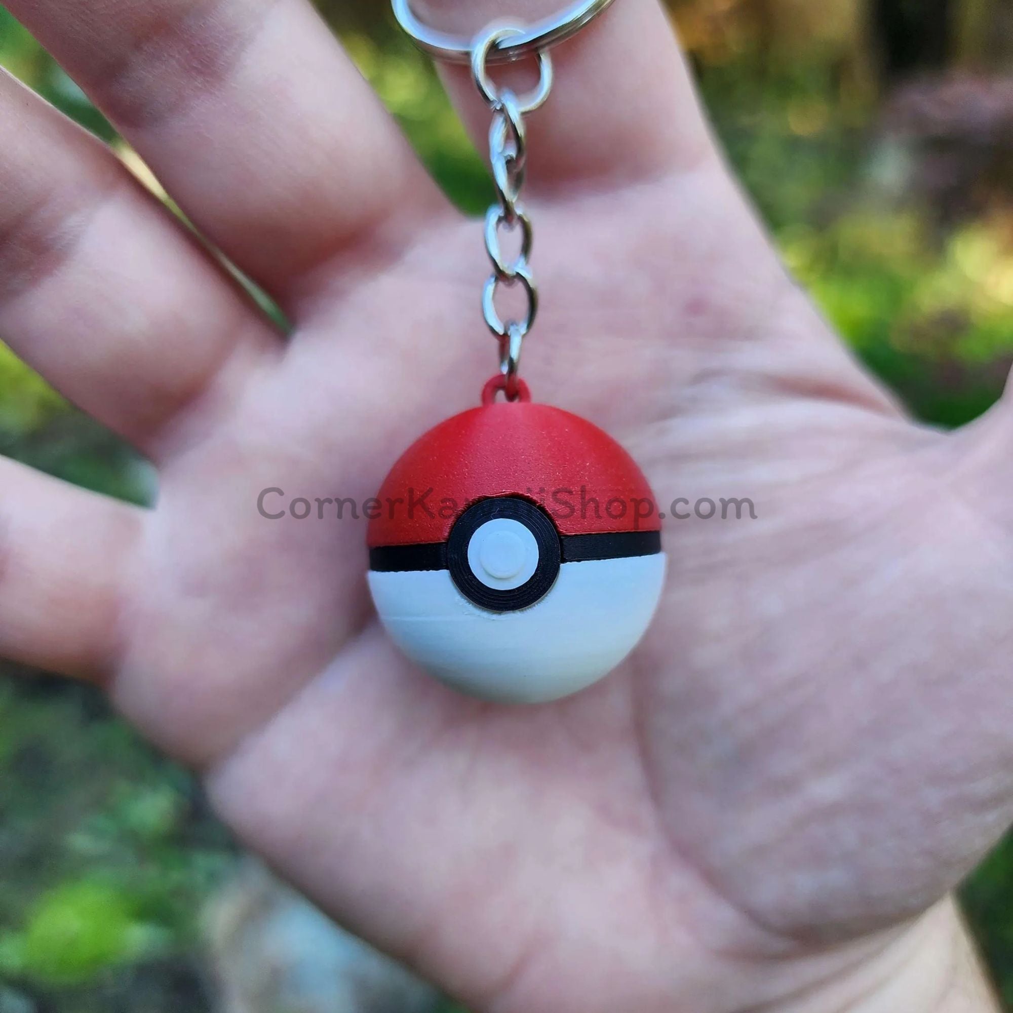 3D Poké Ball Keychain - 1 Inch