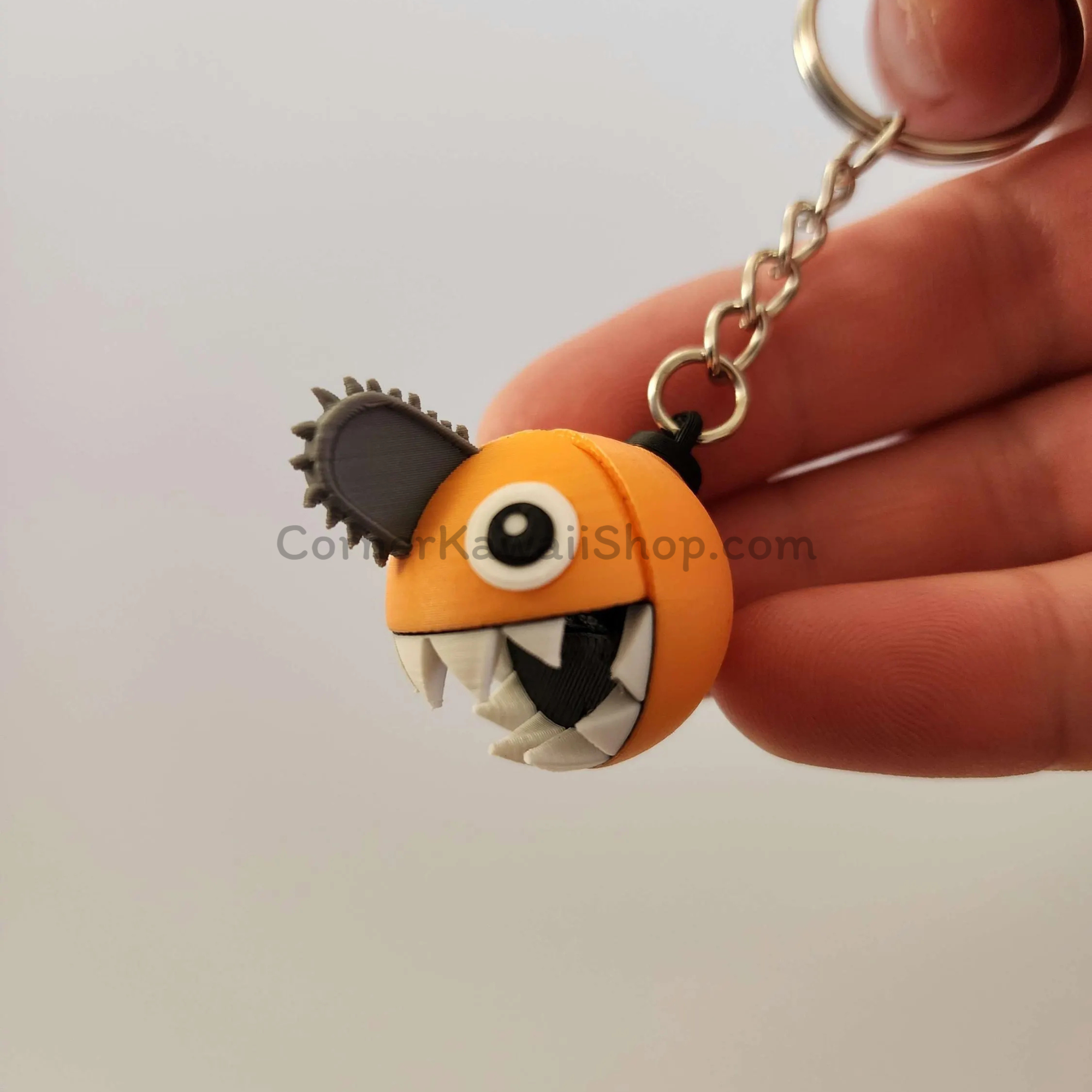 Pochita Chainsaw Man Fidget Keychain Moveable Mouth.