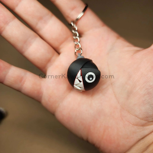 Chain Chomp Fidget Keychain  With  Moveable Mouth.