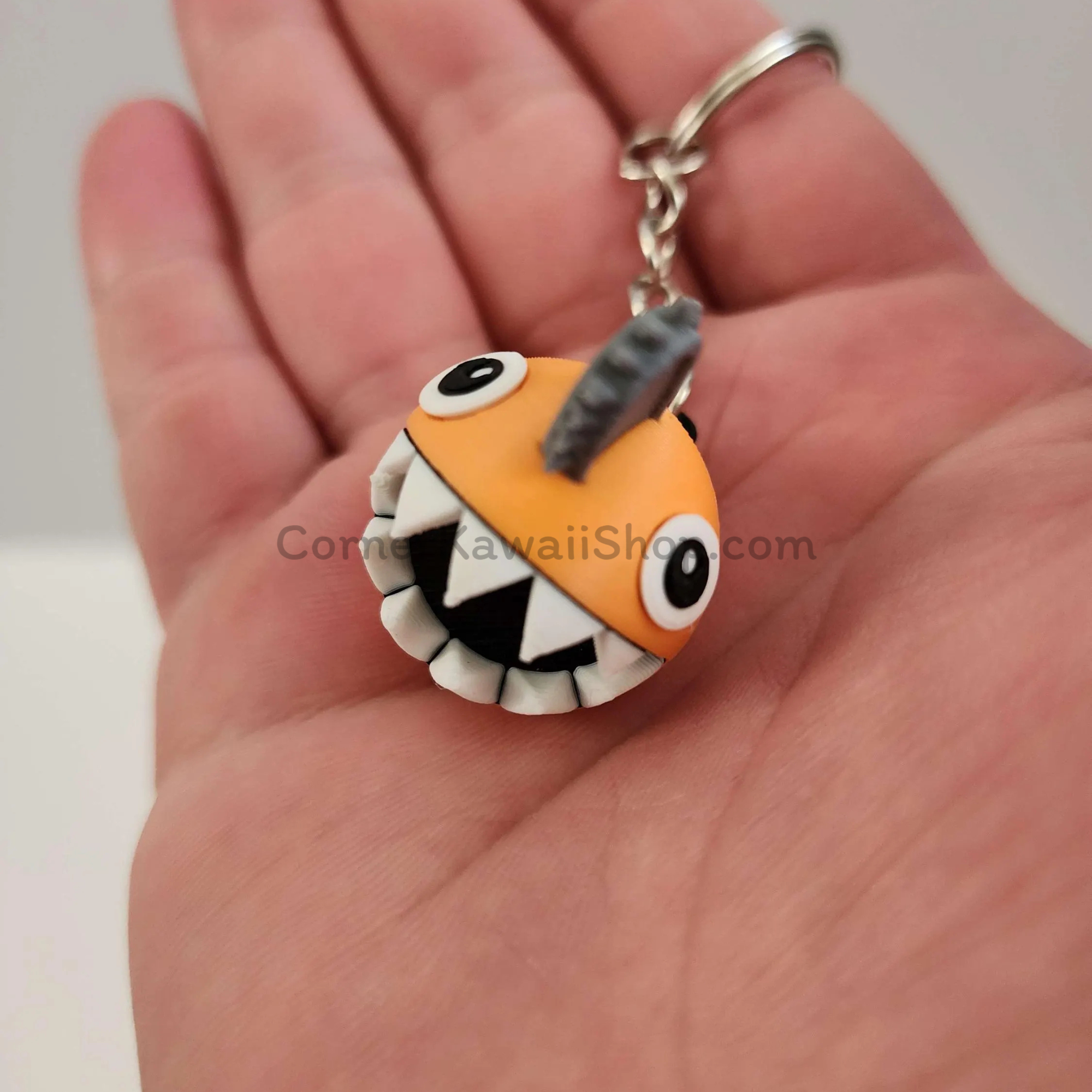 Pochita Chainsaw Man Fidget Keychain Moveable Mouth.