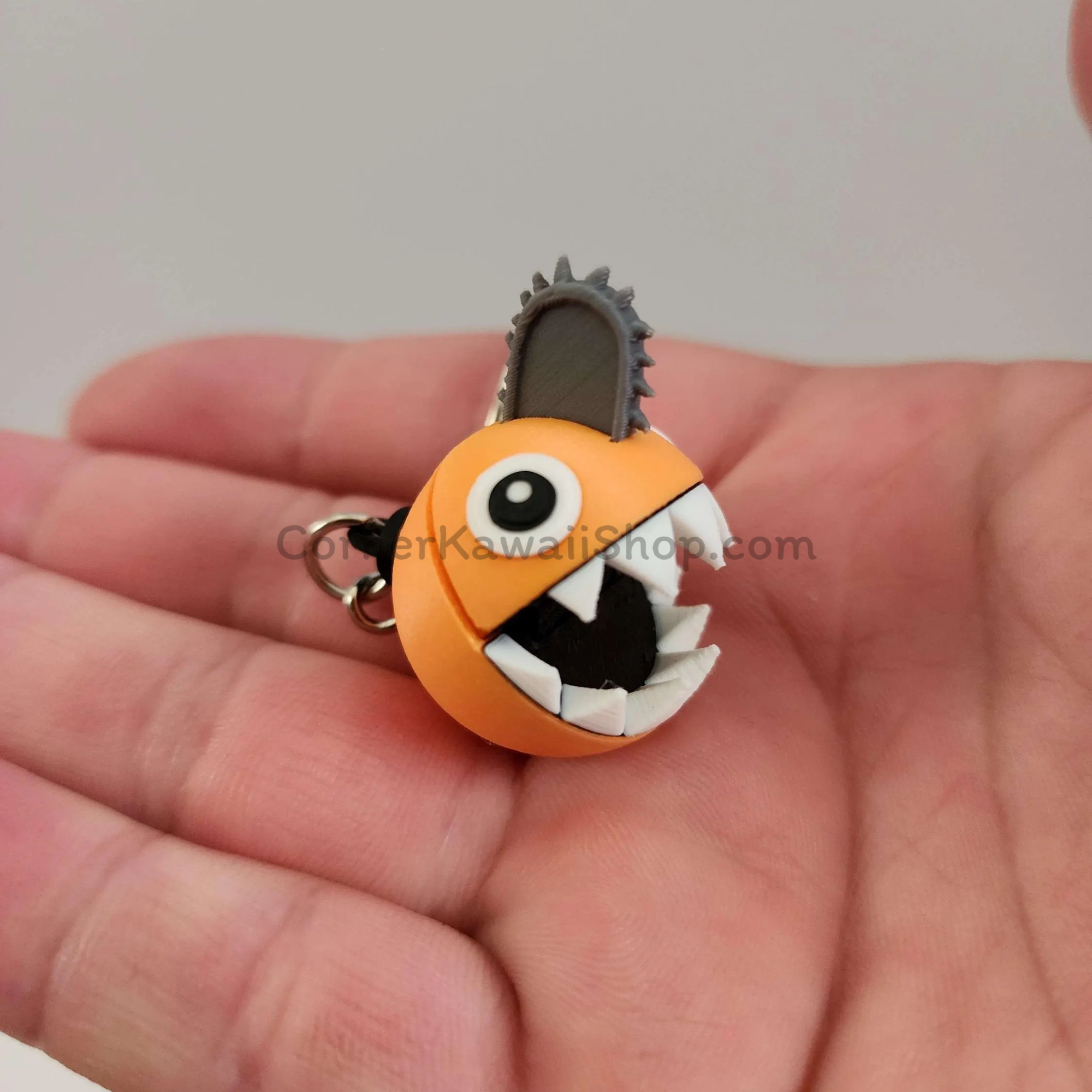 Pochita Chainsaw Man Fidget Keychain Moveable Mouth.
