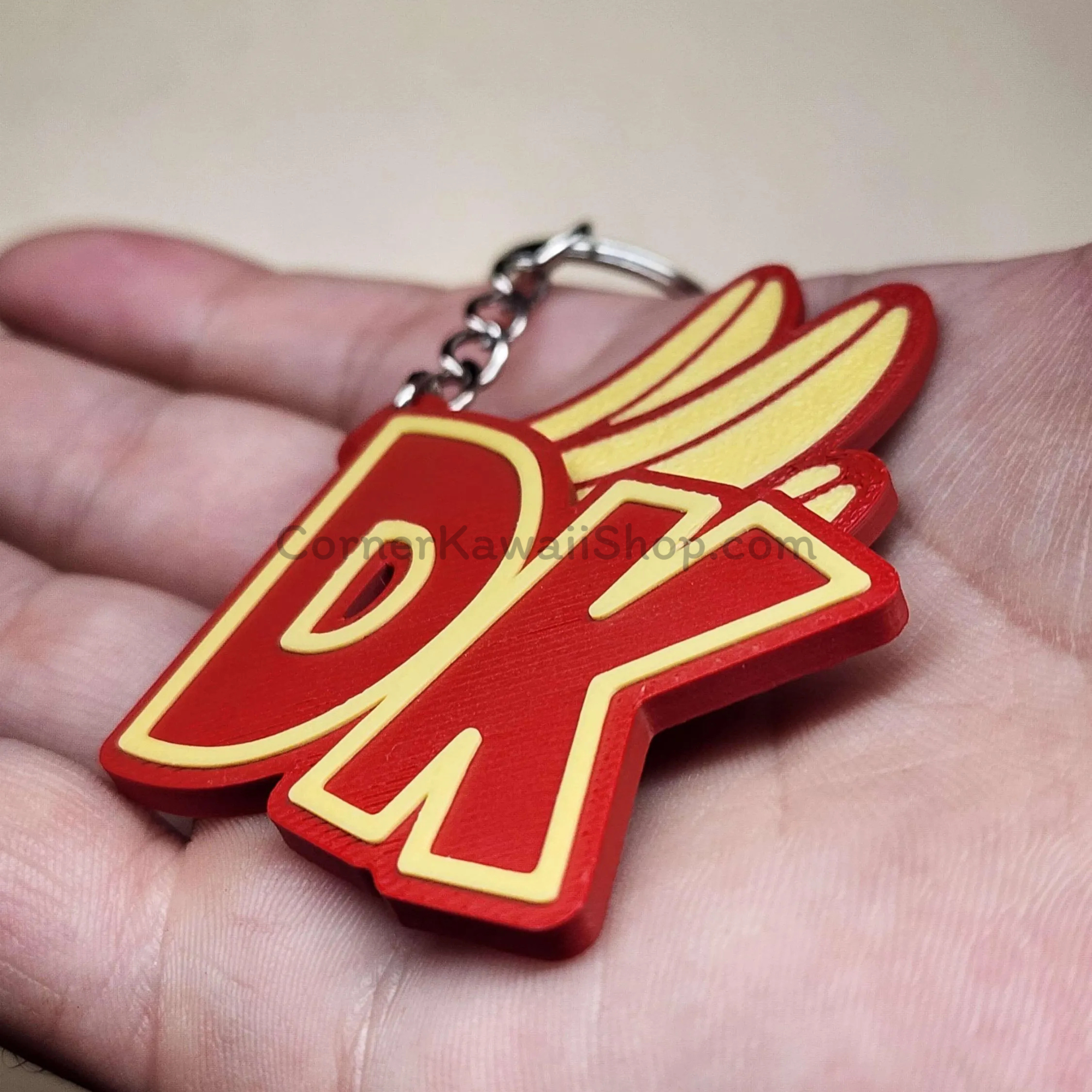 Donkey Kong Double Keychain - DK Initials & Banana Bunch.