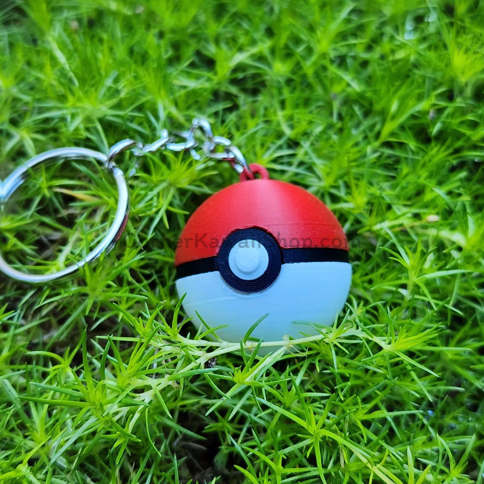 3D Poké Ball Keychain - 1 Inch