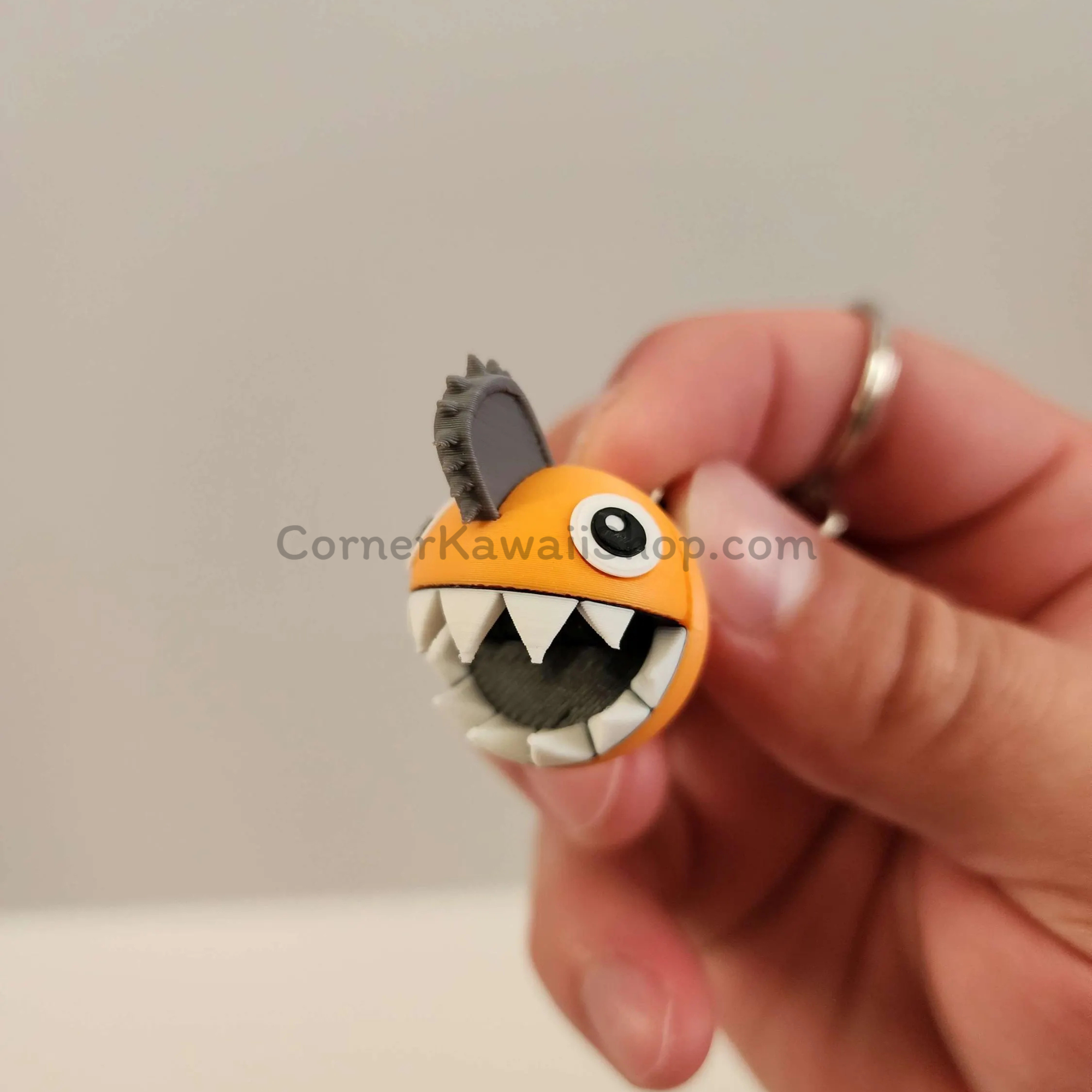 Pochita Chainsaw Man Fidget Keychain Moveable Mouth.