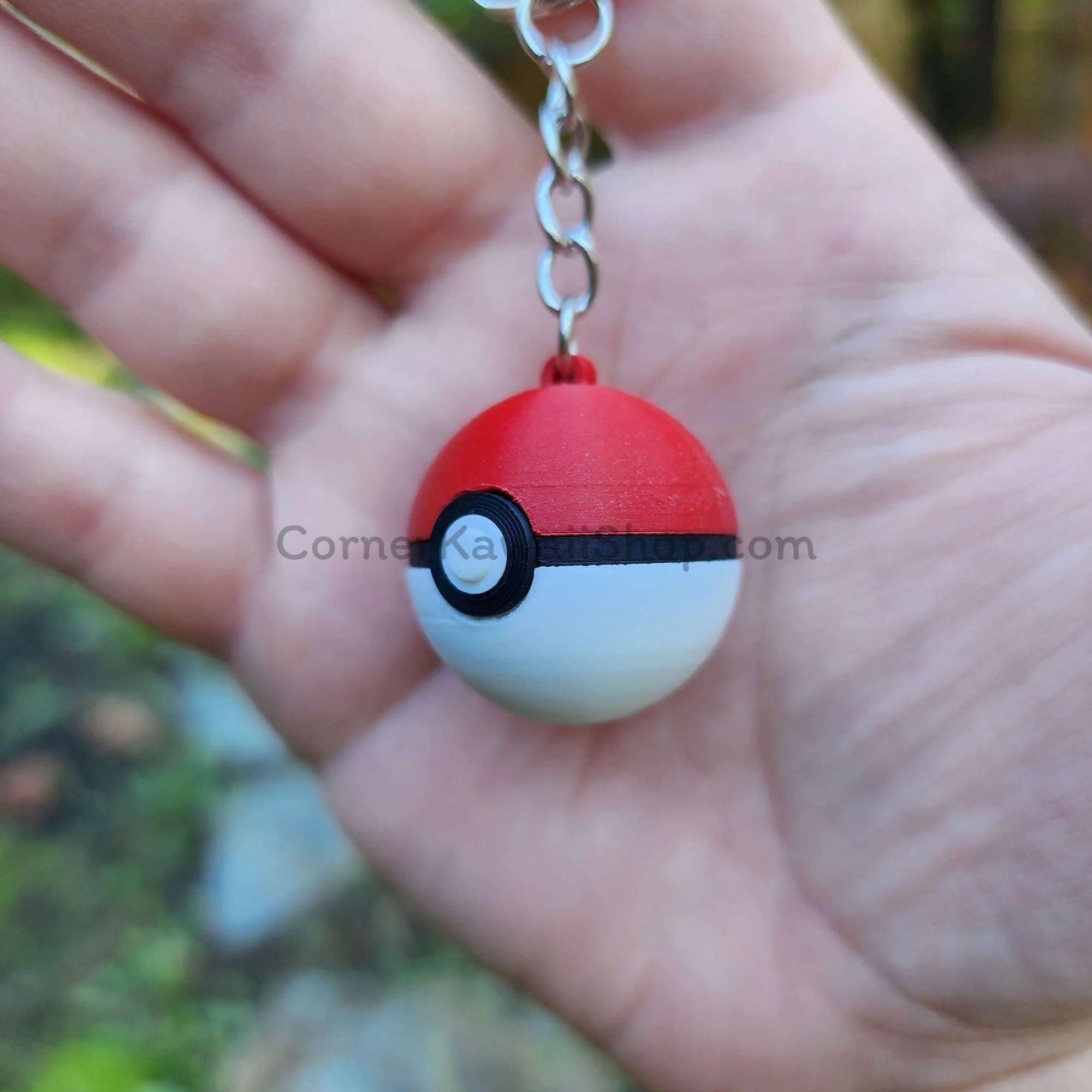 3D Poké Ball Keychain - 1 Inch