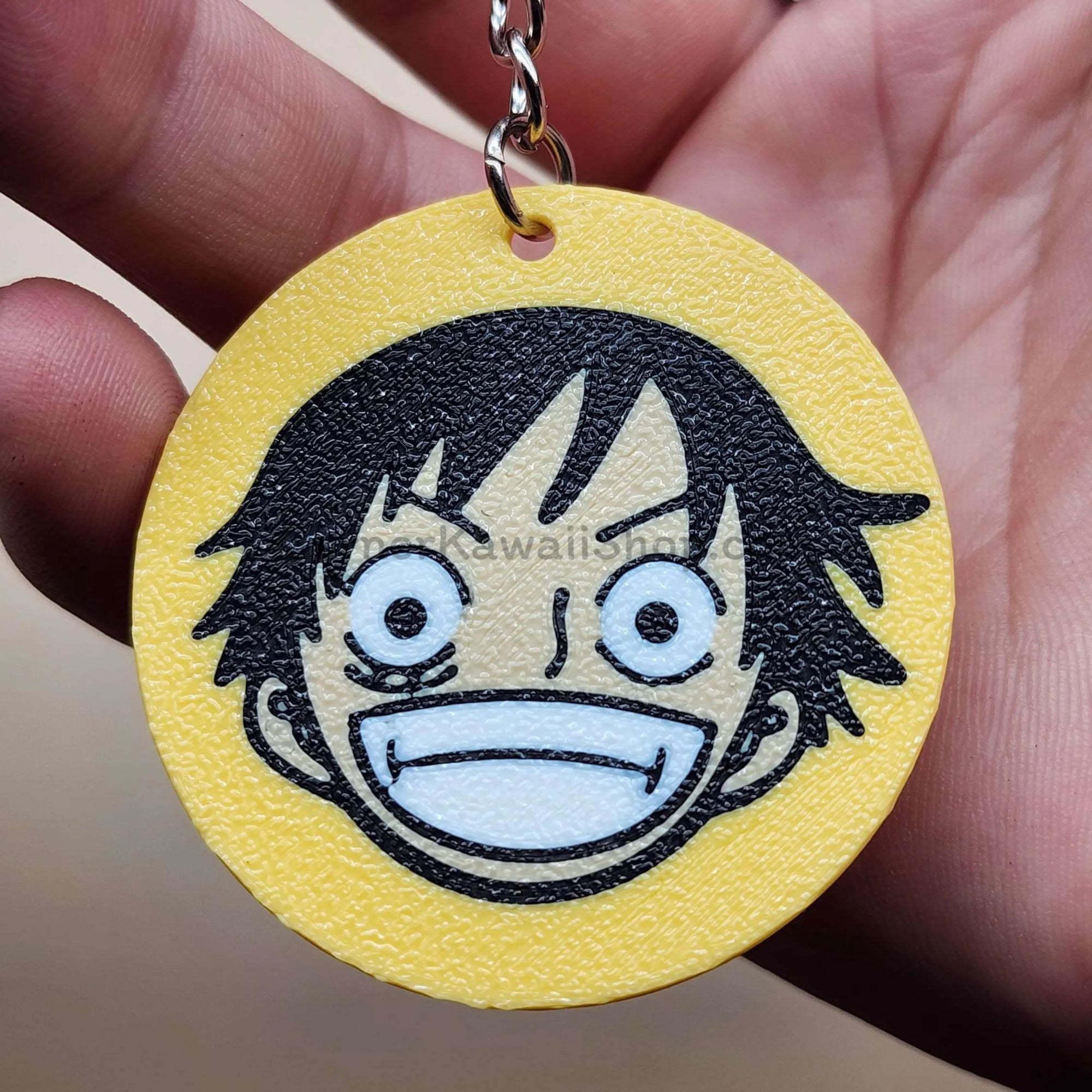 One Piece Keychain: 3D Printed Luffy Straw Hat Anime