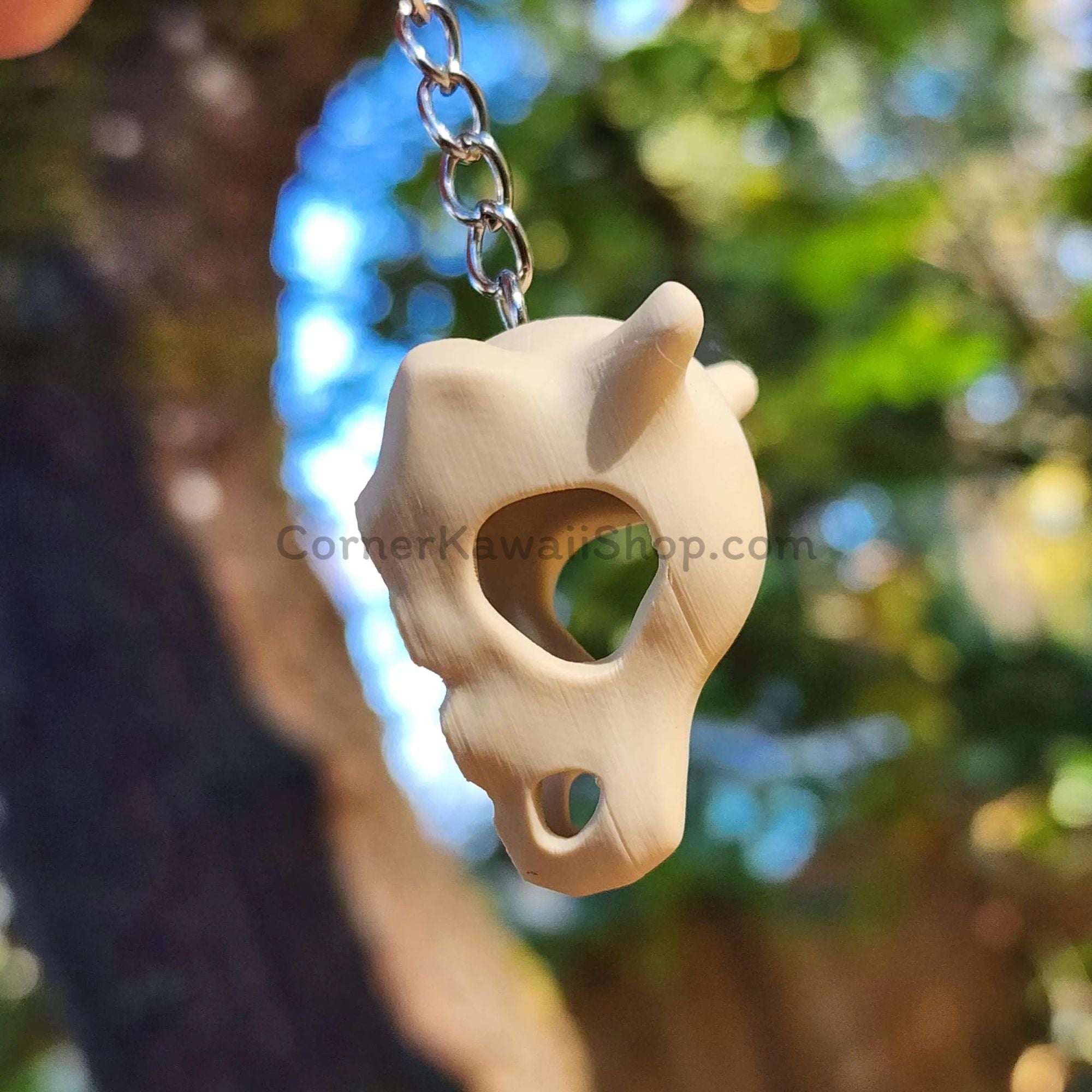 3D printed Pokemon accessory Cubone skull keychain gift