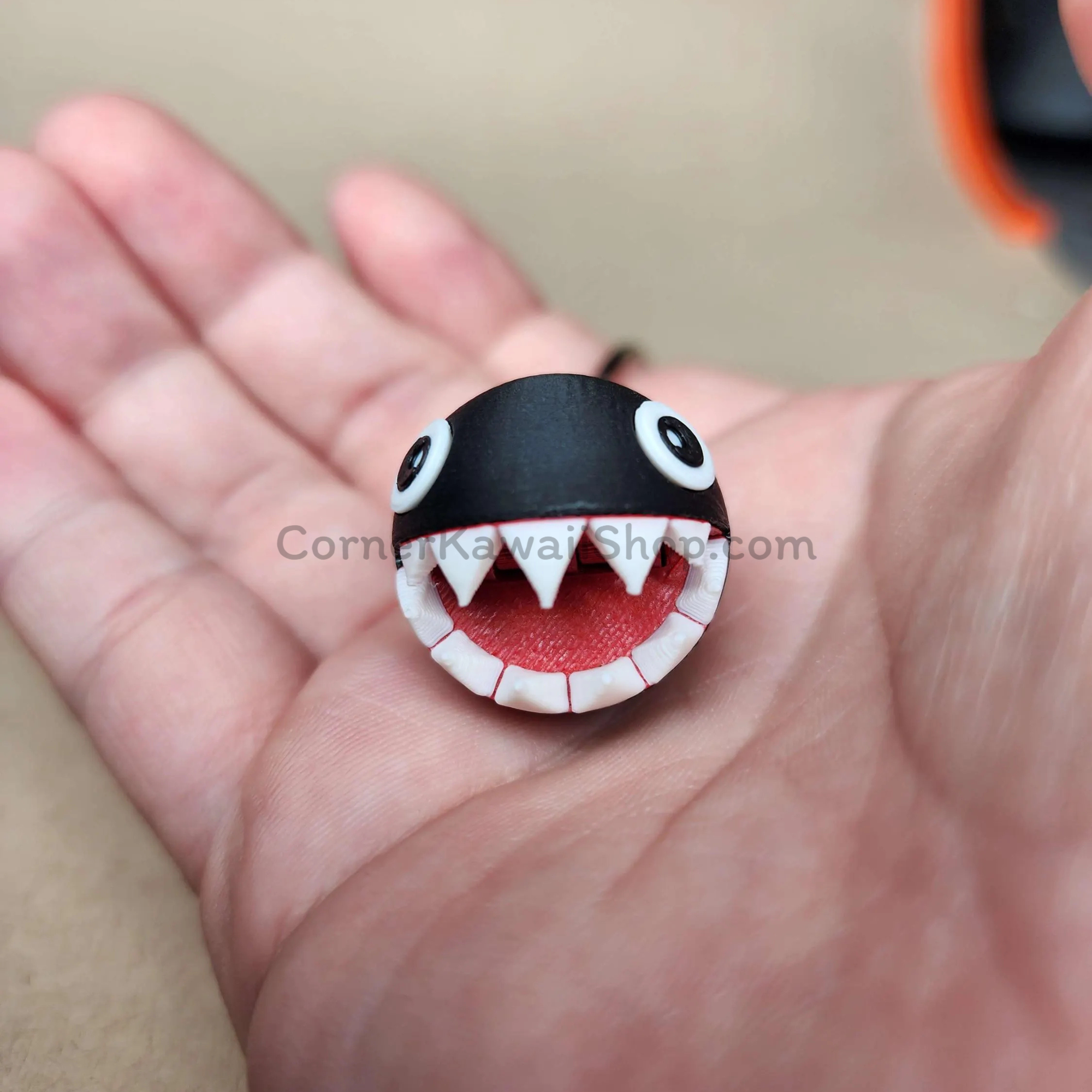 Chain Chomp Fidget Keychain  With  Moveable Mouth.