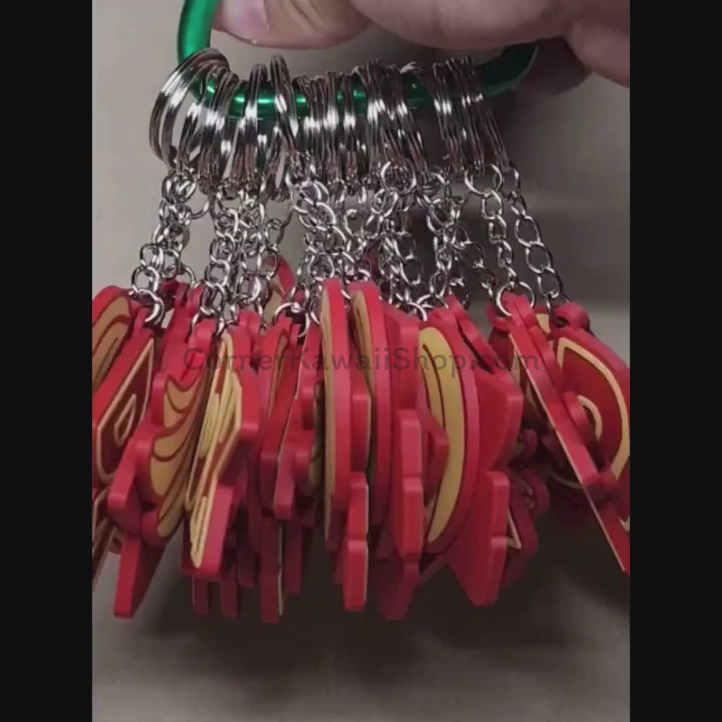Donkey Kong Double Keychain - DK Initials & Banana Bunch.